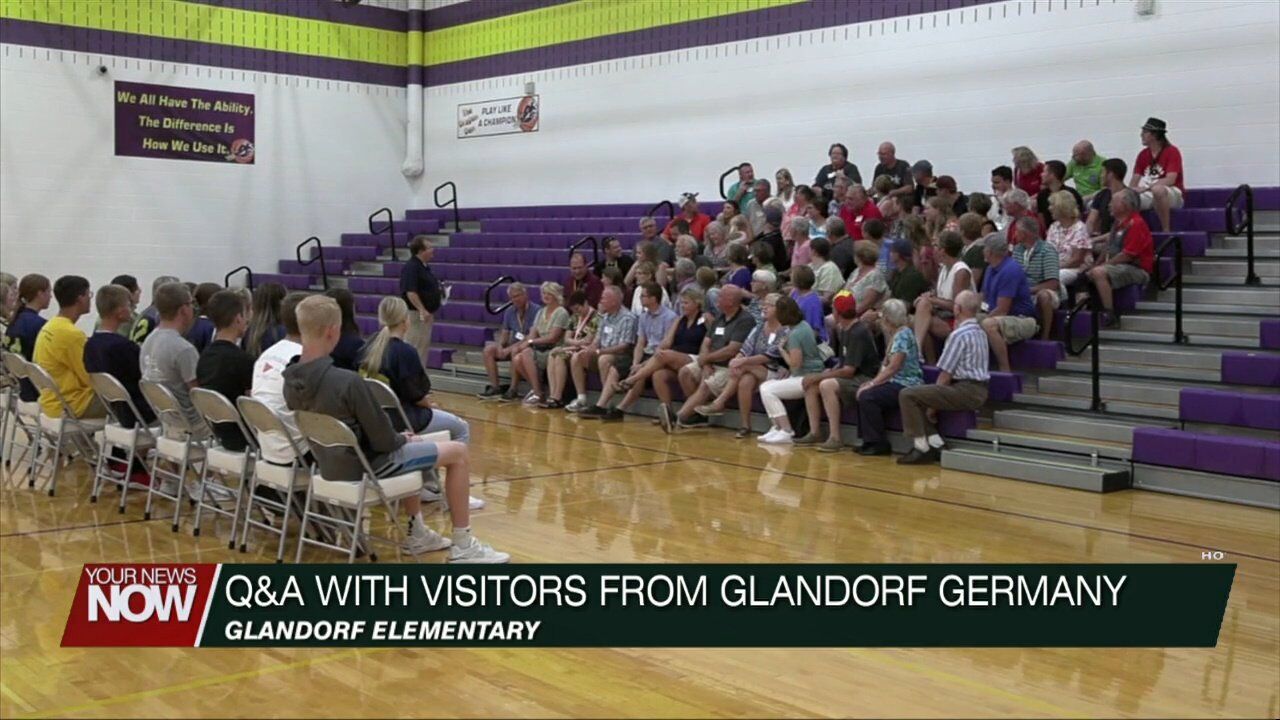 OG students get a Q&A session with visitors from Glandorf, Germany